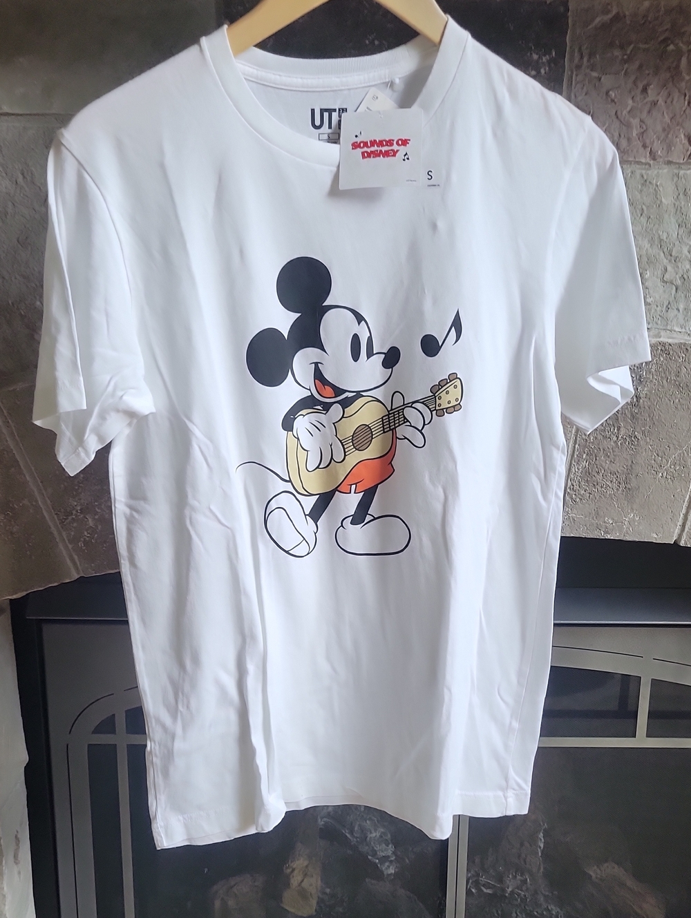 Disney White Graphic Tee with Red 'Sounds of Disney' Logo